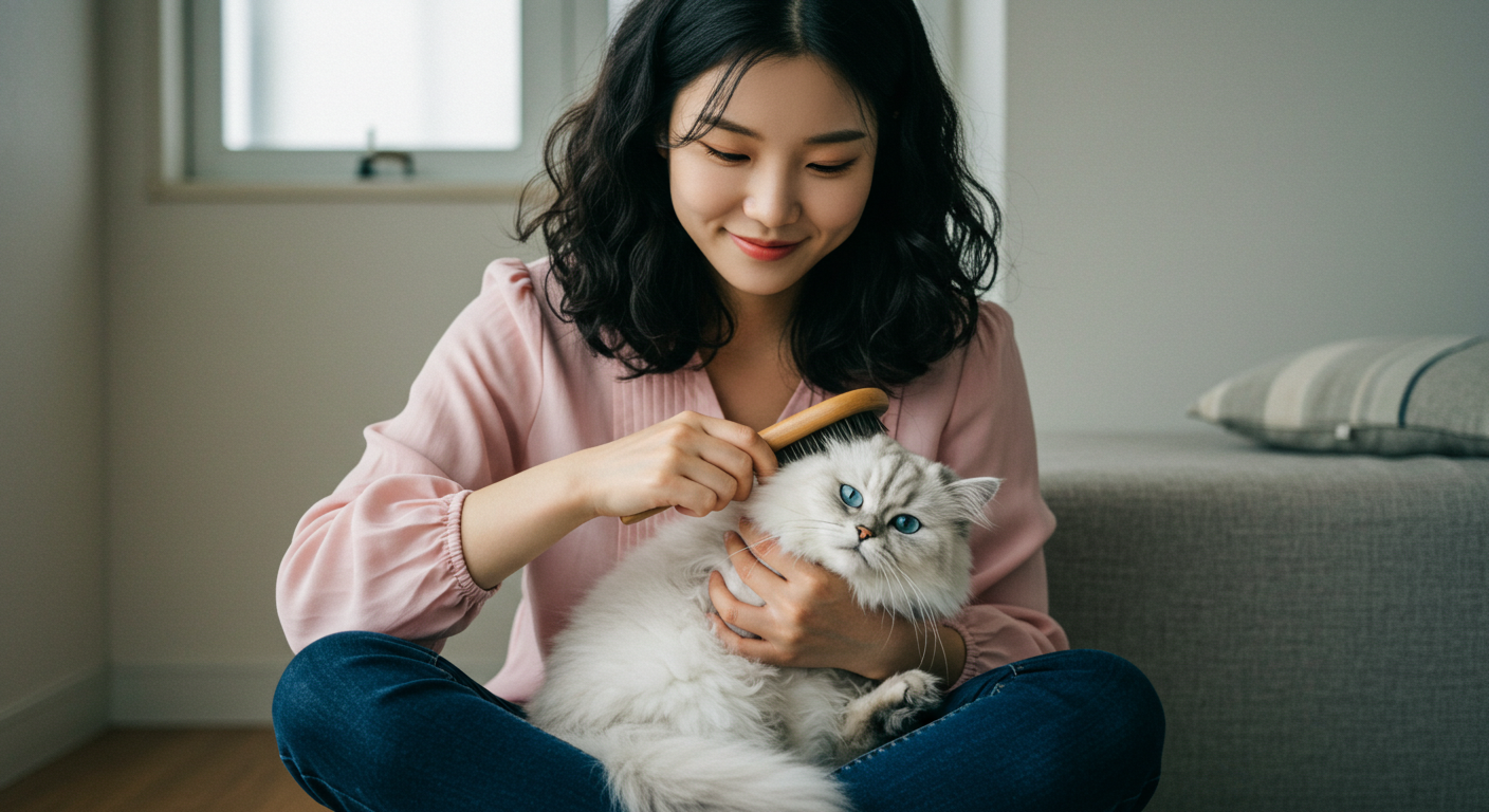 고양이털관리
