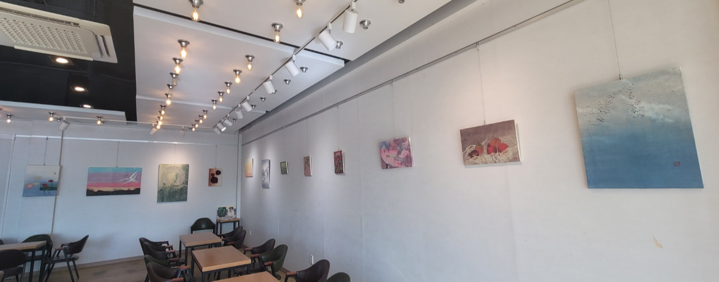 한지그림 움트다 첫전시회 이유미 오월랑공방