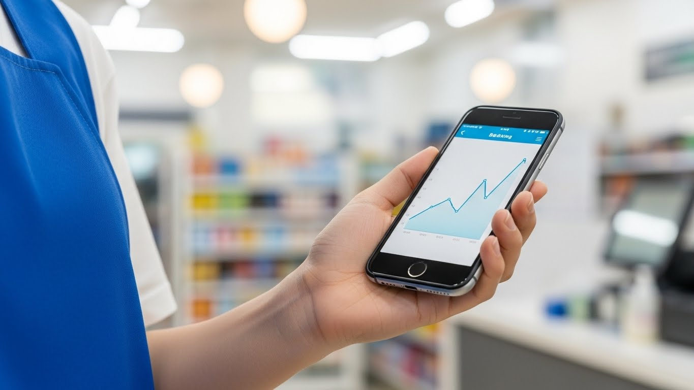 스마트폰으로 2026년 인상된 최저임금과 월급 입금 내역을 확인하는 모습