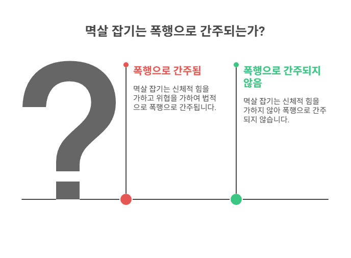 멱살 잡기도 폭행이 되는 이유