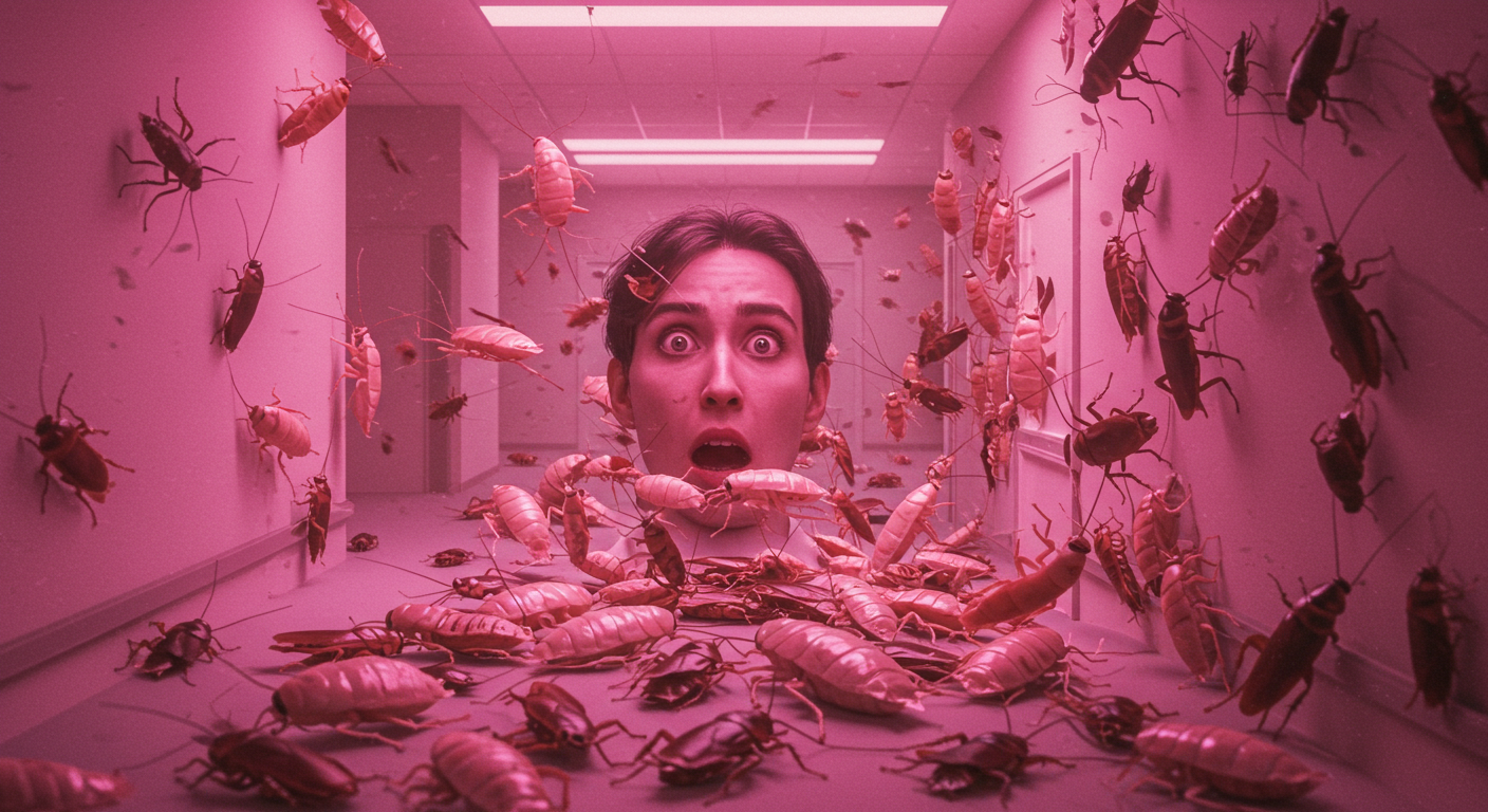 바퀴벌레를 보고 놀라는 꿈