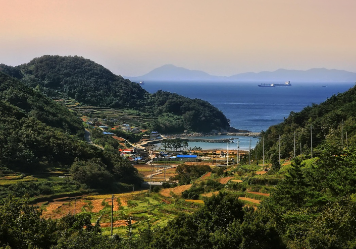 남해 다랭이논 사진