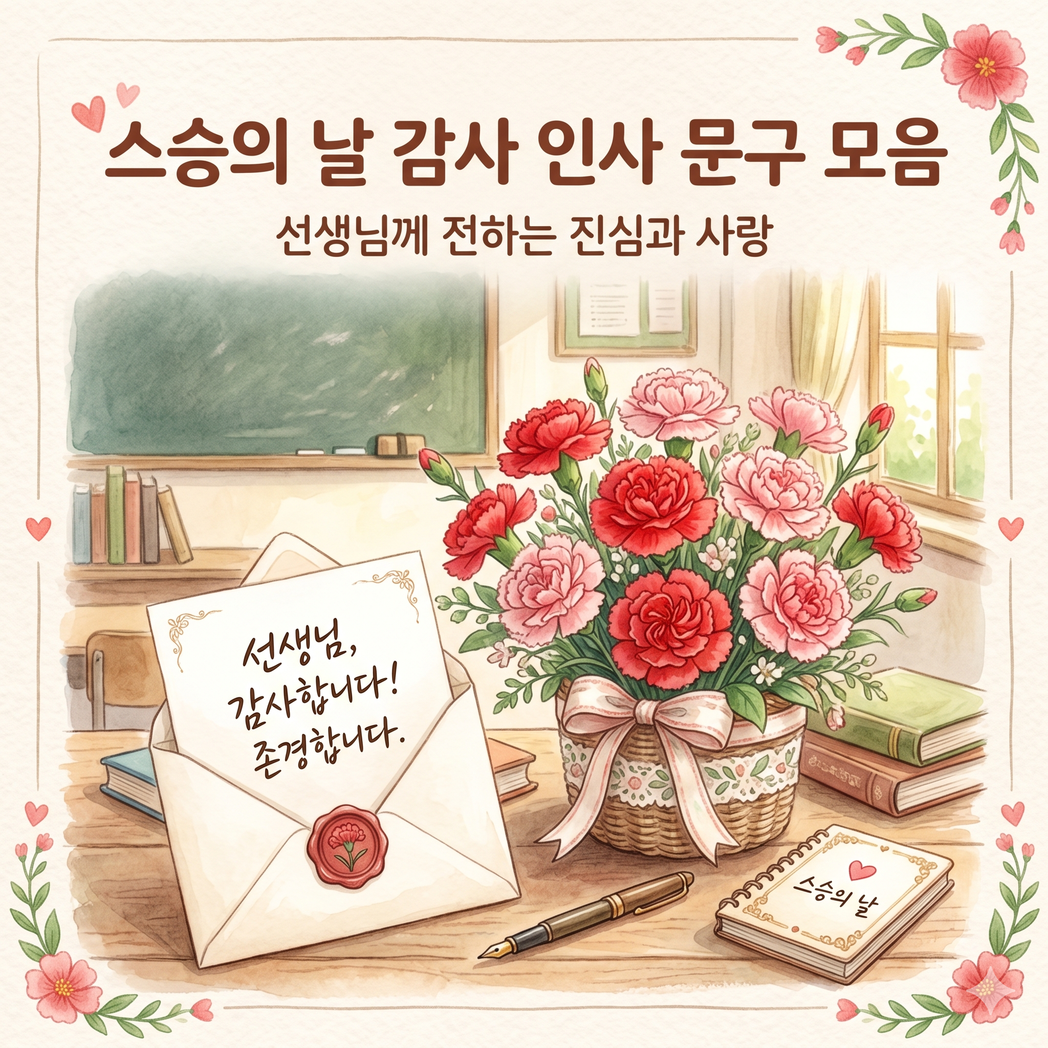 스승의 날 문구 고민 해결! 감동을 전하는 상황별 인사말 추천