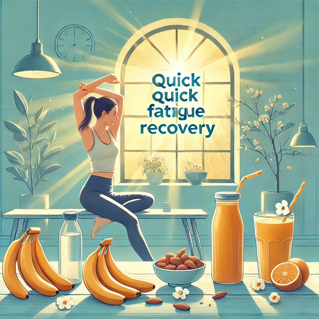 운동으로 피로회복하는 이미지