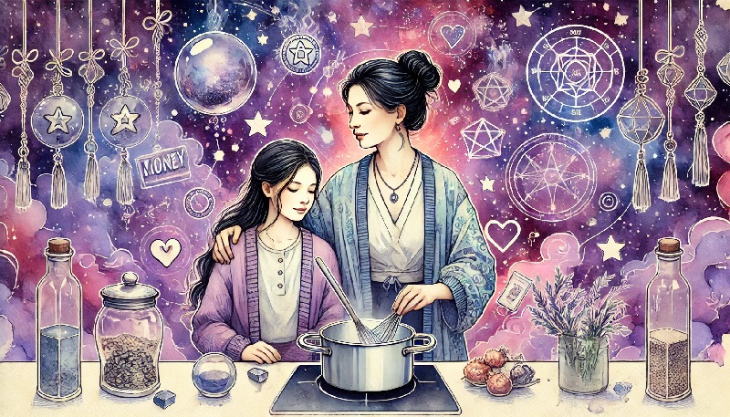 돌아가신 어머니와 함께 요리하는 꿈 해몽 의미와 심리적 해석, 불안 증상과 운세