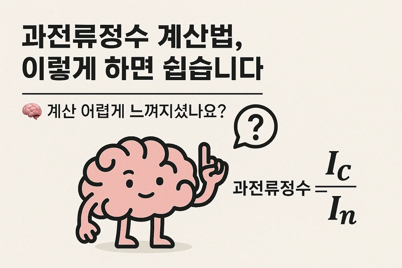 “과전류정수 계산법, 이렇게 하면 쉽습니다”
