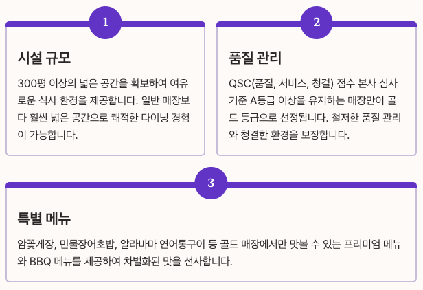 쿠우쿠우골드란 무엇인가? 섹션 정리 이미지