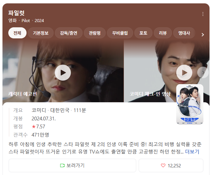 영화-파일럿-소개