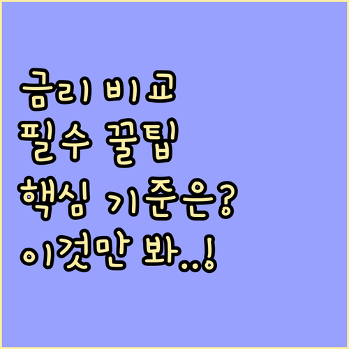 안전하고 신뢰할 수 있는 대출 금리비..