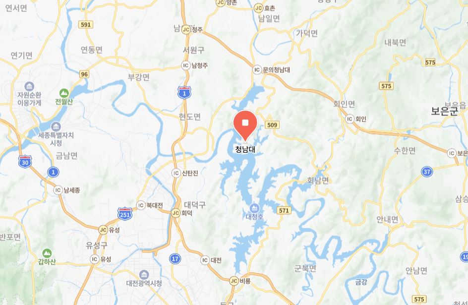 청남대위치