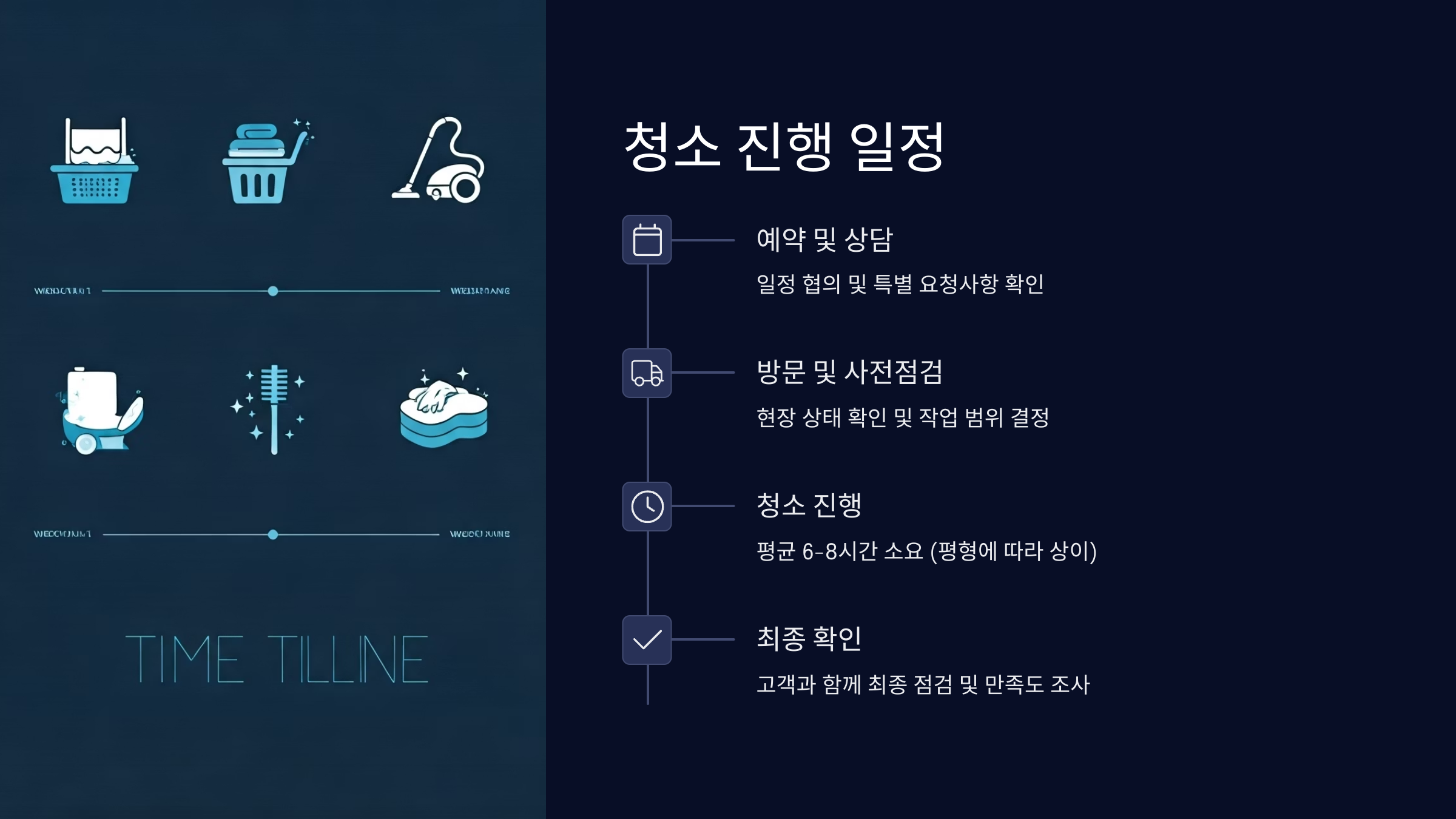 군포 입주청소 업체 청소 진행 일정