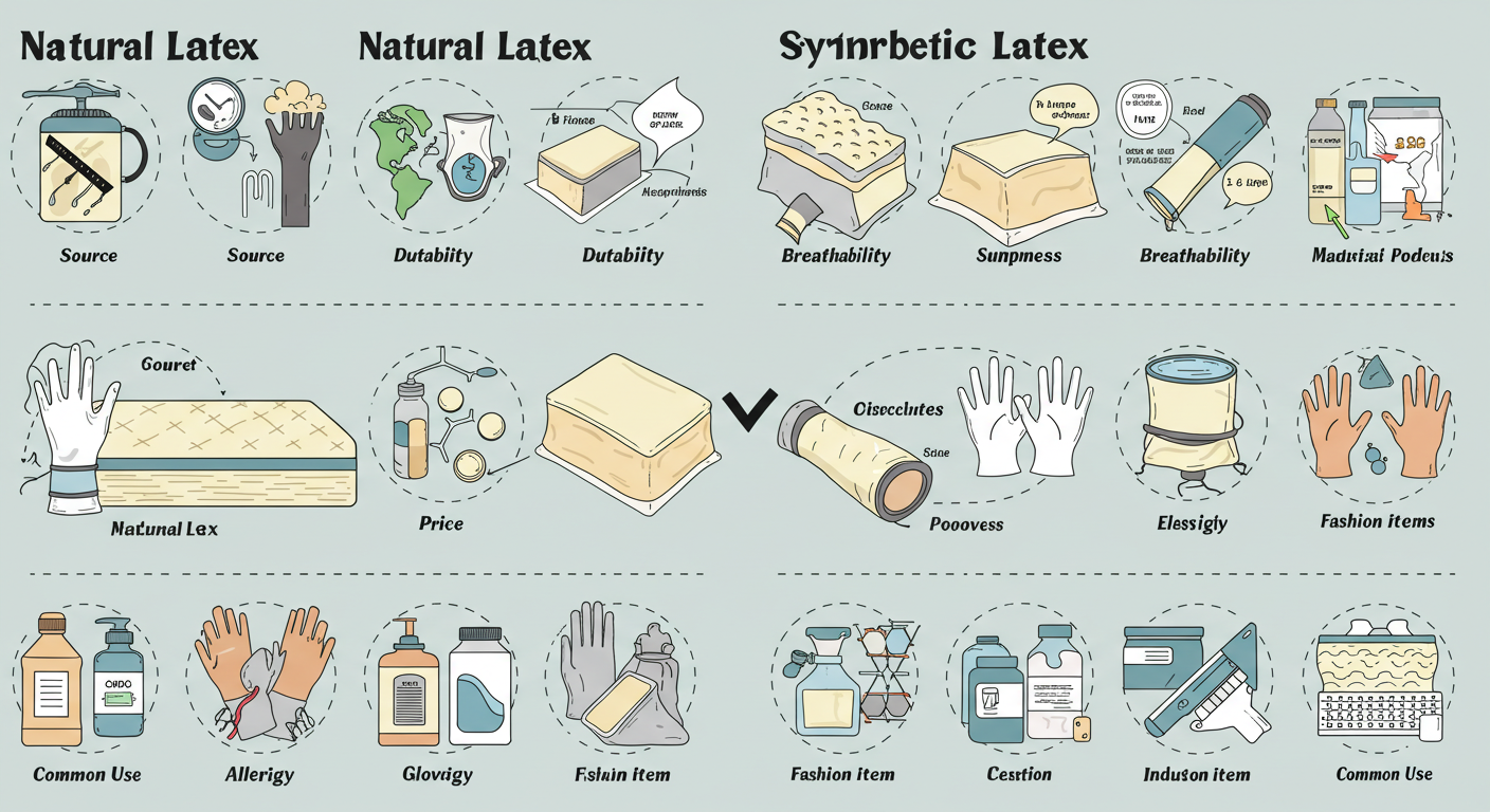 천연라텍스VS합성라텍스