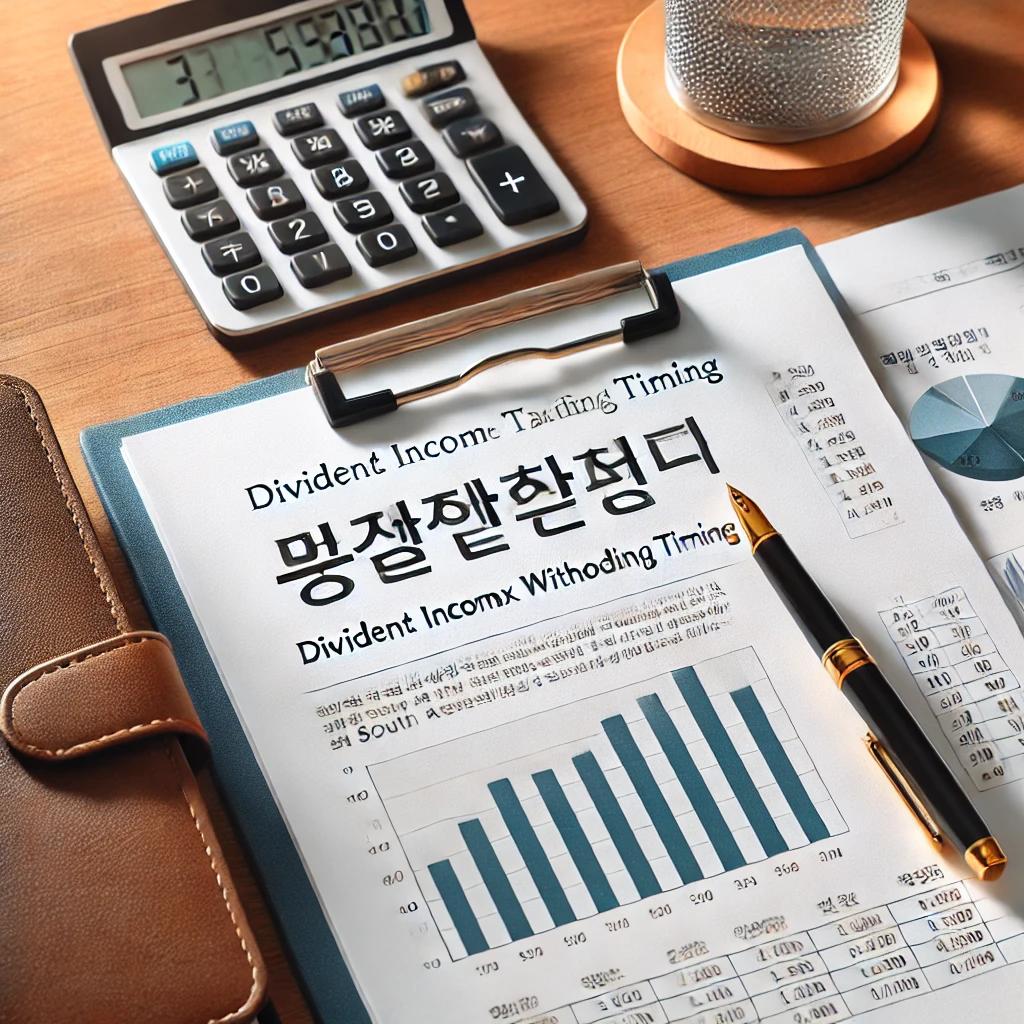 배당소득 원천징수시기
