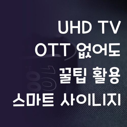 UHD TV 스마트 사이니지, OTT..