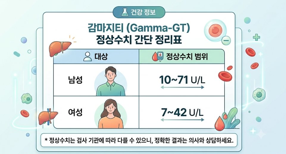 감마지티 GGT 정상수치