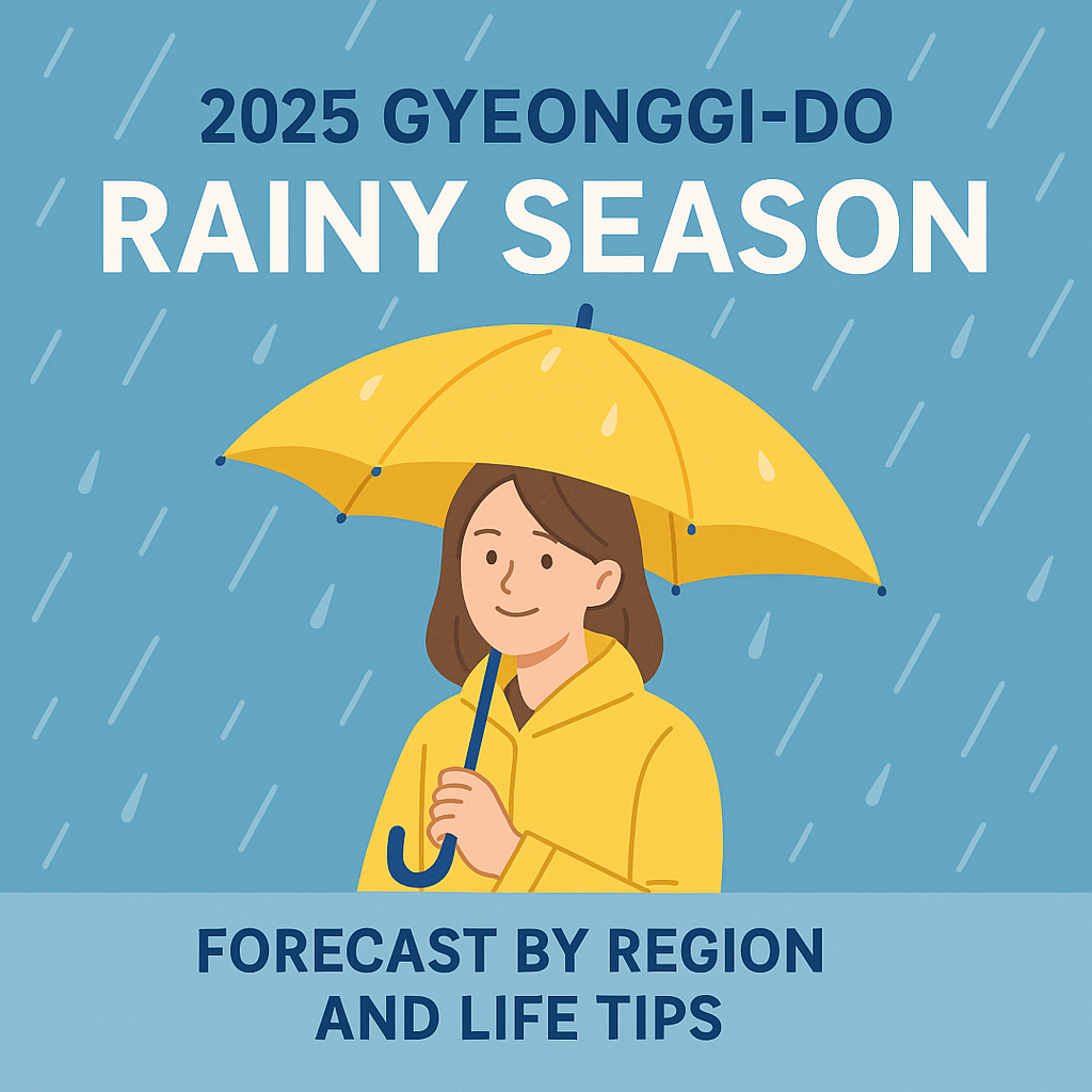 2025년 경기도 장마 예보 총정리 - 지역별 기간과 생활 꿀팁