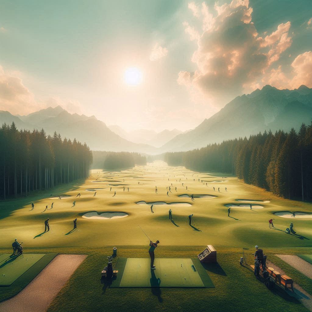 실외골프연습장 배경