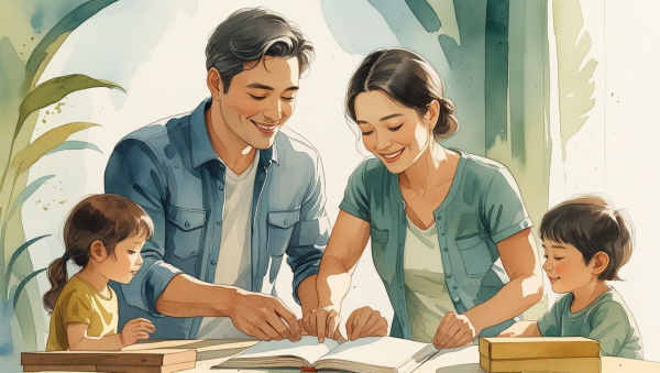 ISTJ 부모는 책임감이 강하고, 무엇보다 아이를 바르게 키우고자 하는 마음이 깊습니다에 관한 그림