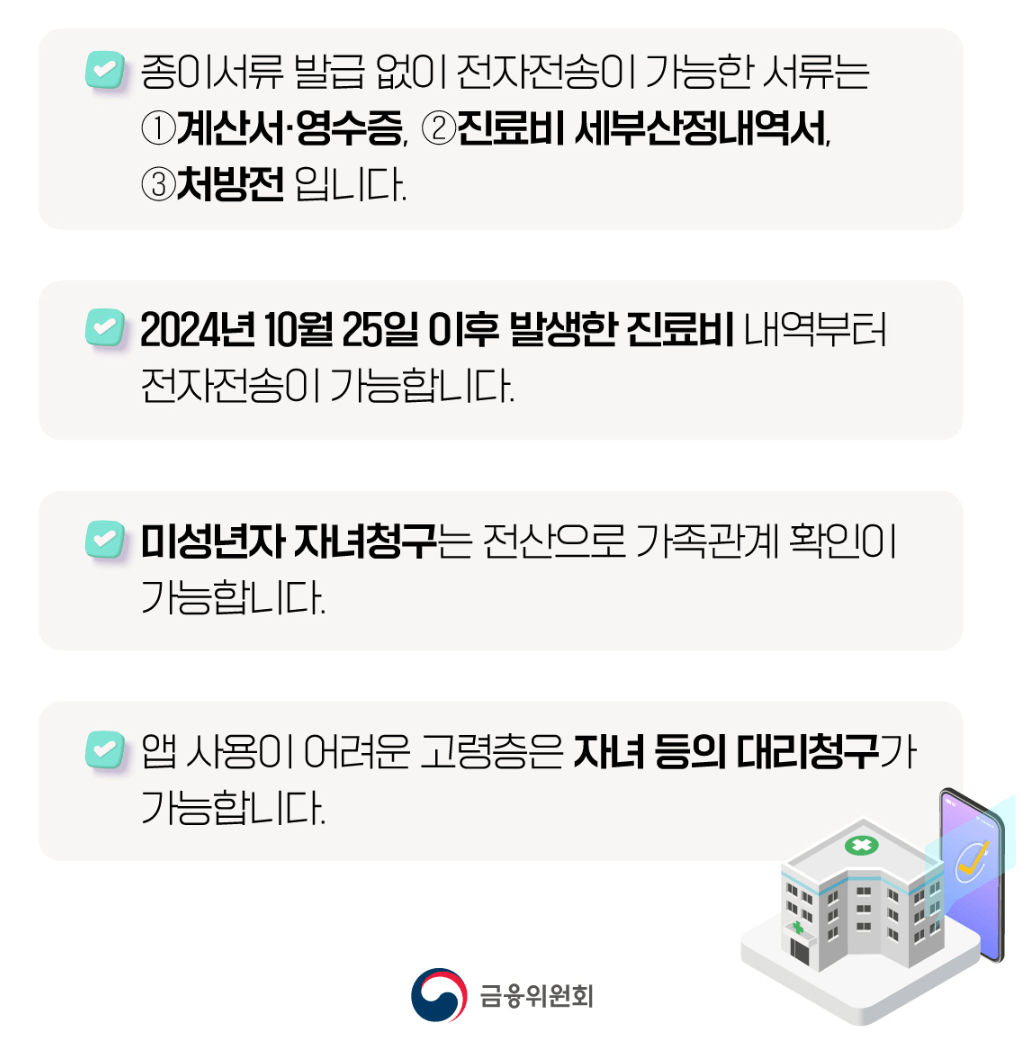 실손24앱(홈페이지) 실비보험 간편 청구