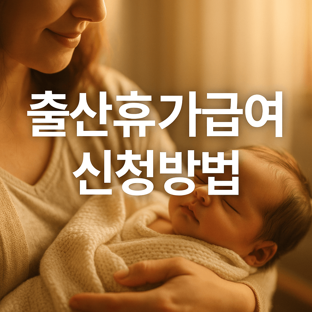 2025 출산휴가 급여 신청방법 총정리