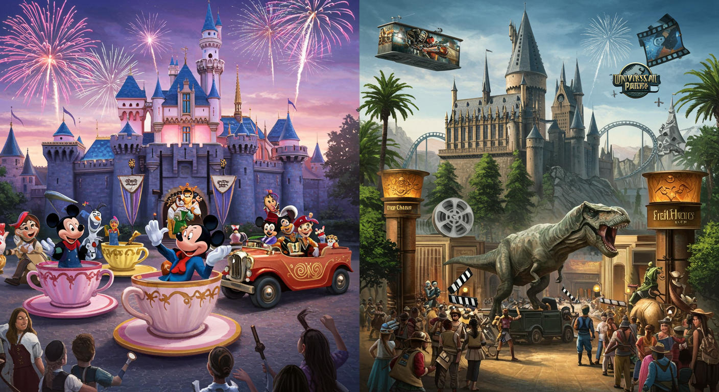 디즈니랜드 vs 유니버설 스튜디오 – 가족 여행지 비교 분석