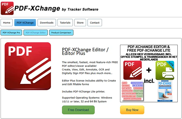 무료 PDF 편집 프로그램 TOP5 다운로드 PDF-XChange Editor