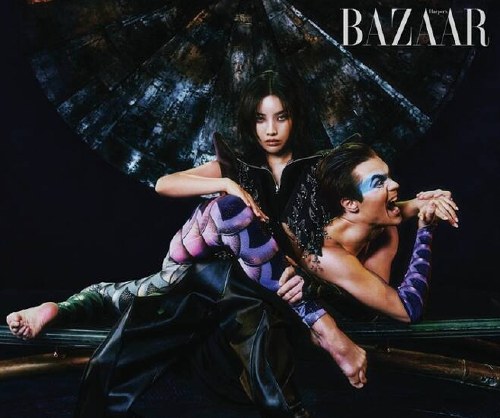 태양의 서커스 (여자)아이들 전소연과의 하파서 바자 화보