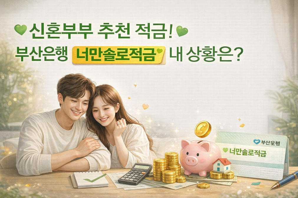 신혼부부 추천 부산은행 너만솔로적금 조건 총정리