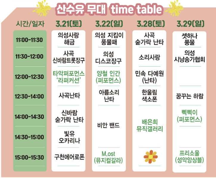 산수유마을꽃맞이행사 2026 완벽 가이드