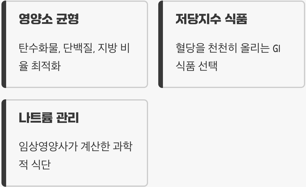 2. 영양 전문가가 설계한 나만의 식단