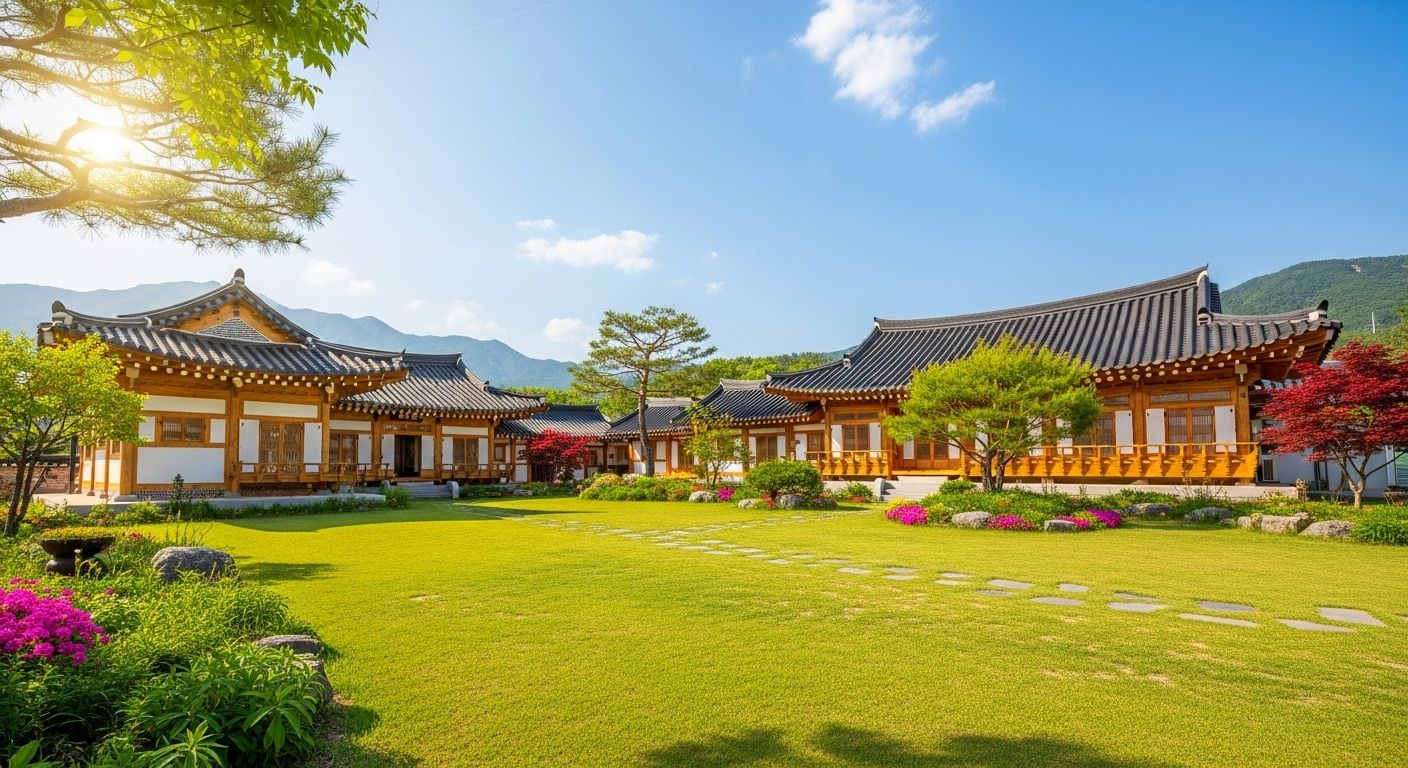 충청도 전원주택 단지&amp;#44; 정원과 잔디