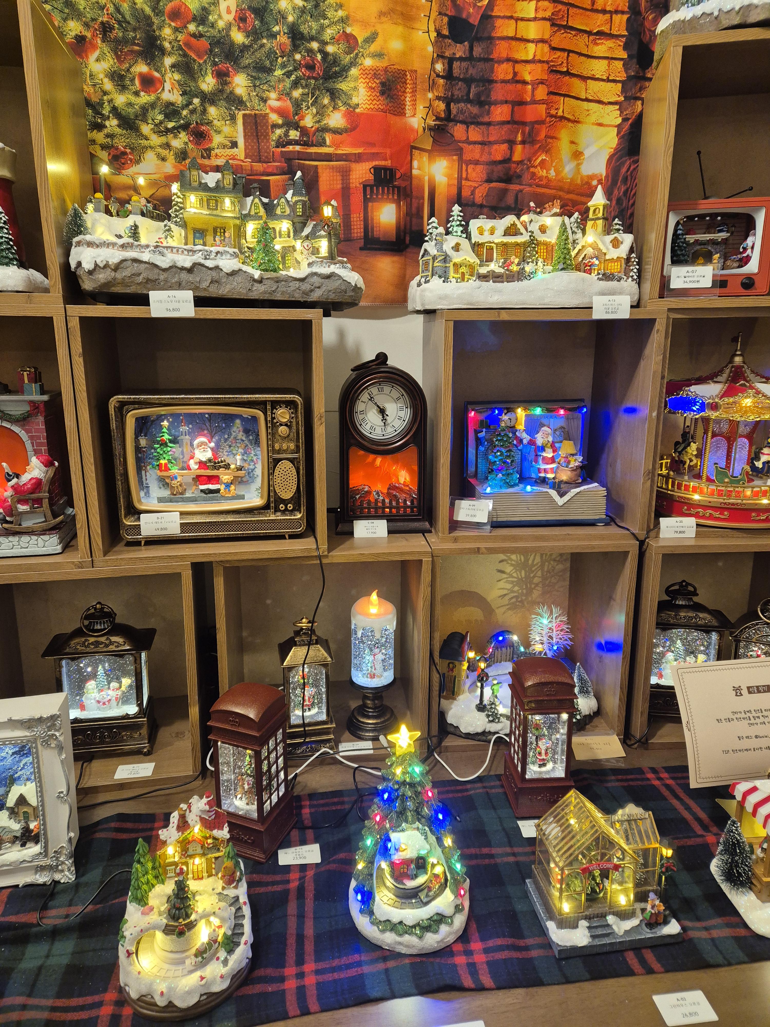 루시아이 크리스마스 오르골 장식소품