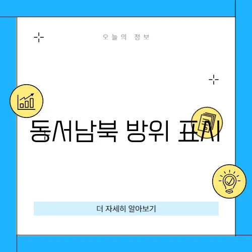 동서남북 방위 표시