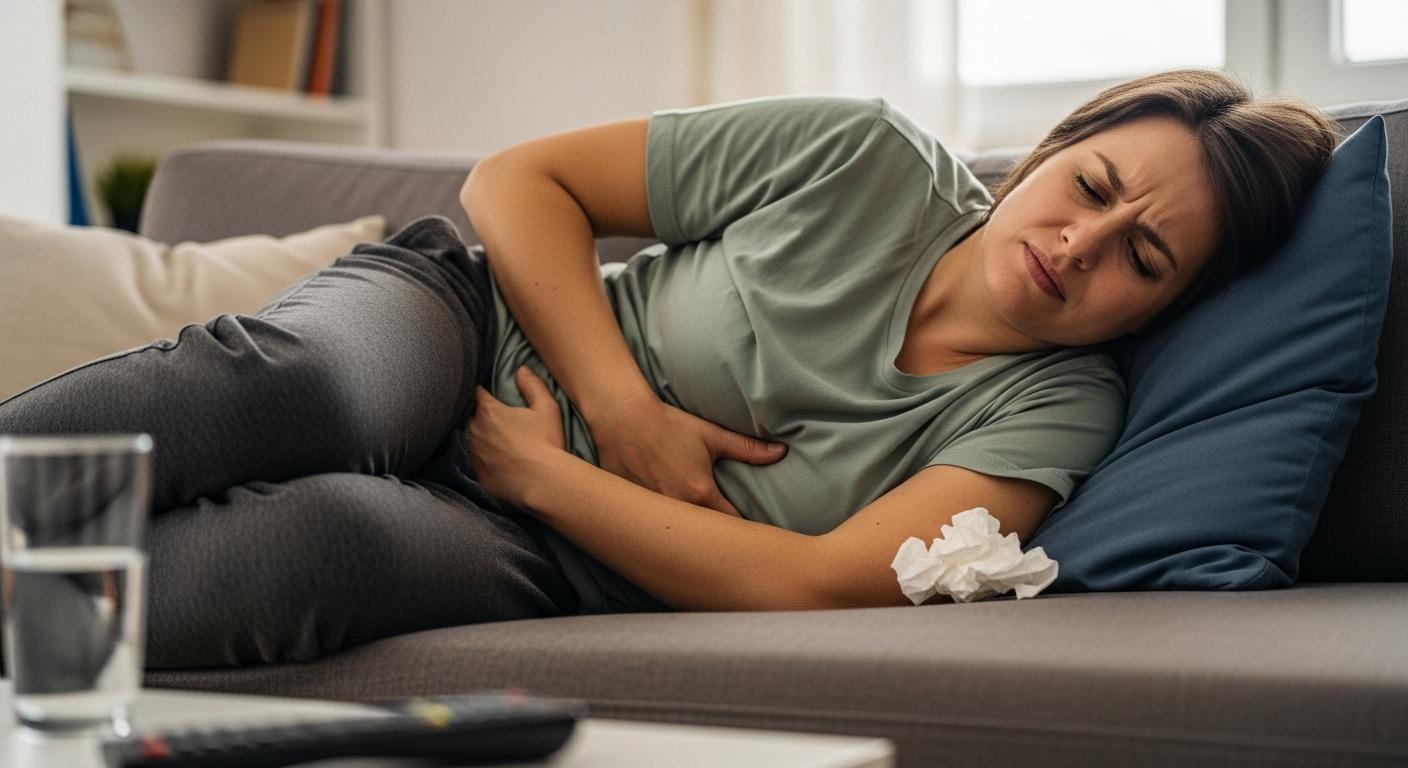 a형 독감 증상 복통