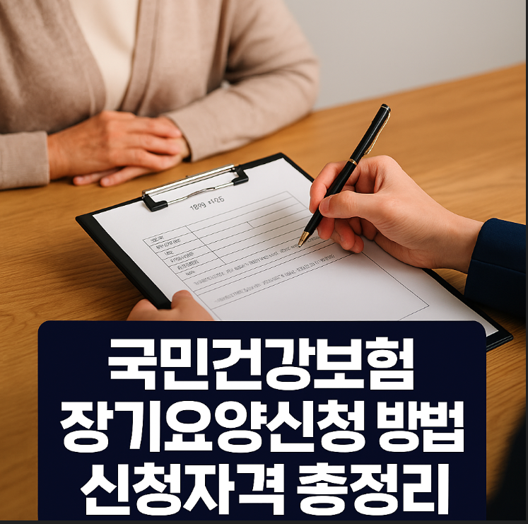 국민건강보험 장기요양신청 방법과 신청자격, 부모님 요양지원 시작하는 법