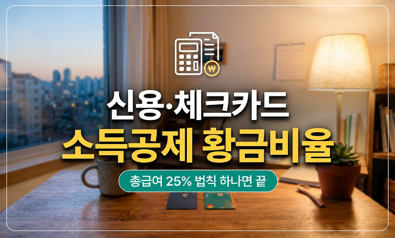 카드 소득공제 황금비율 대표