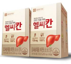 종근당건강 헬씨칸 밀크씨슬 영양제&#44; 30정&#44; 2개