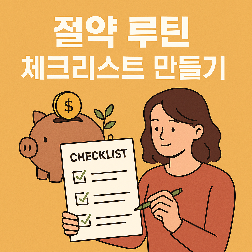 절약 루틴 체크리스트 만들기
