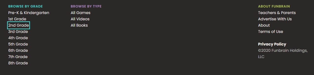 FUNBRAIN 수준선택