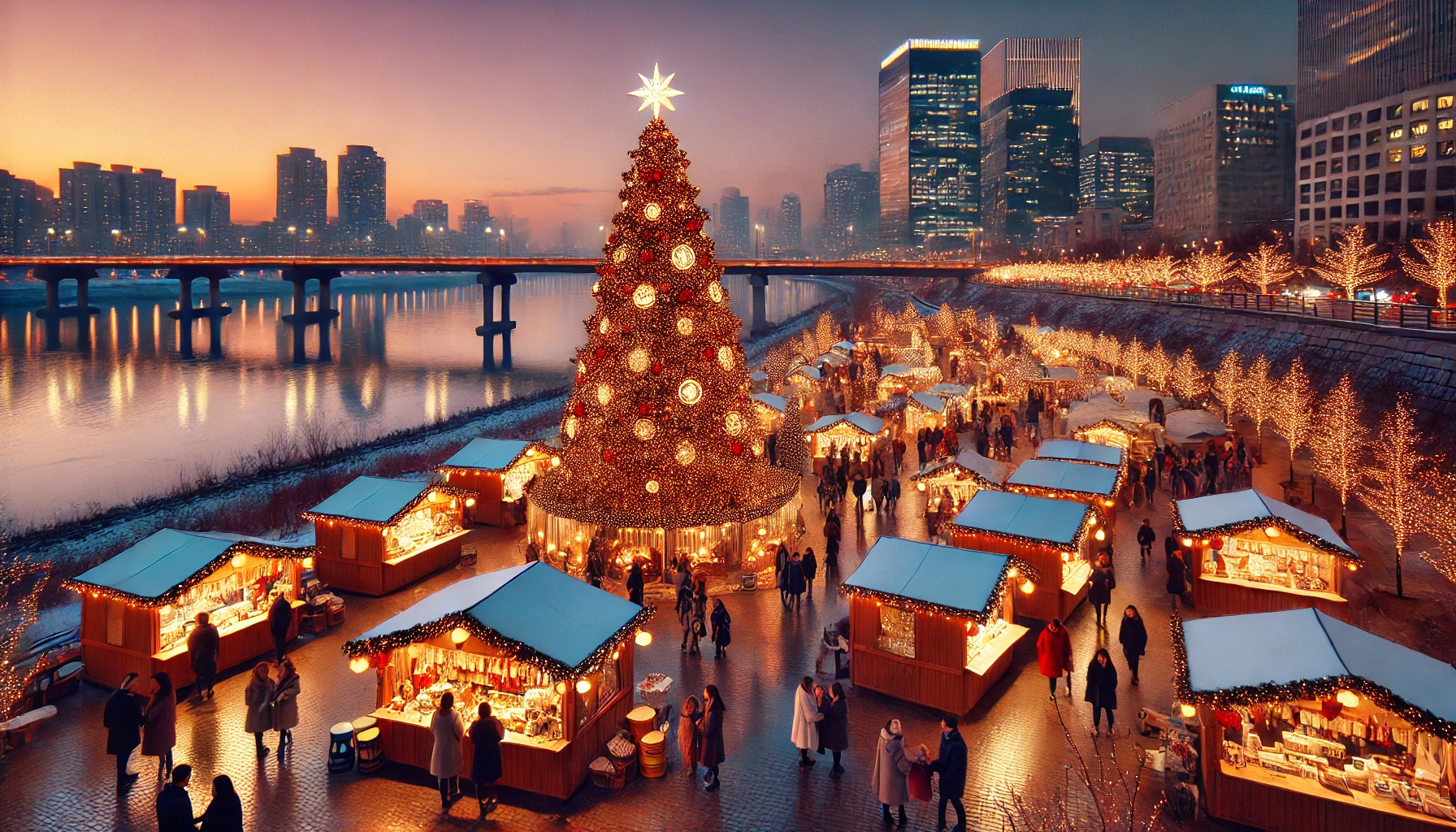 로맨틱 한강 크리스마스 마켓