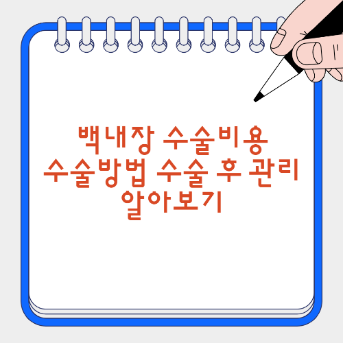 백내장 수술비용