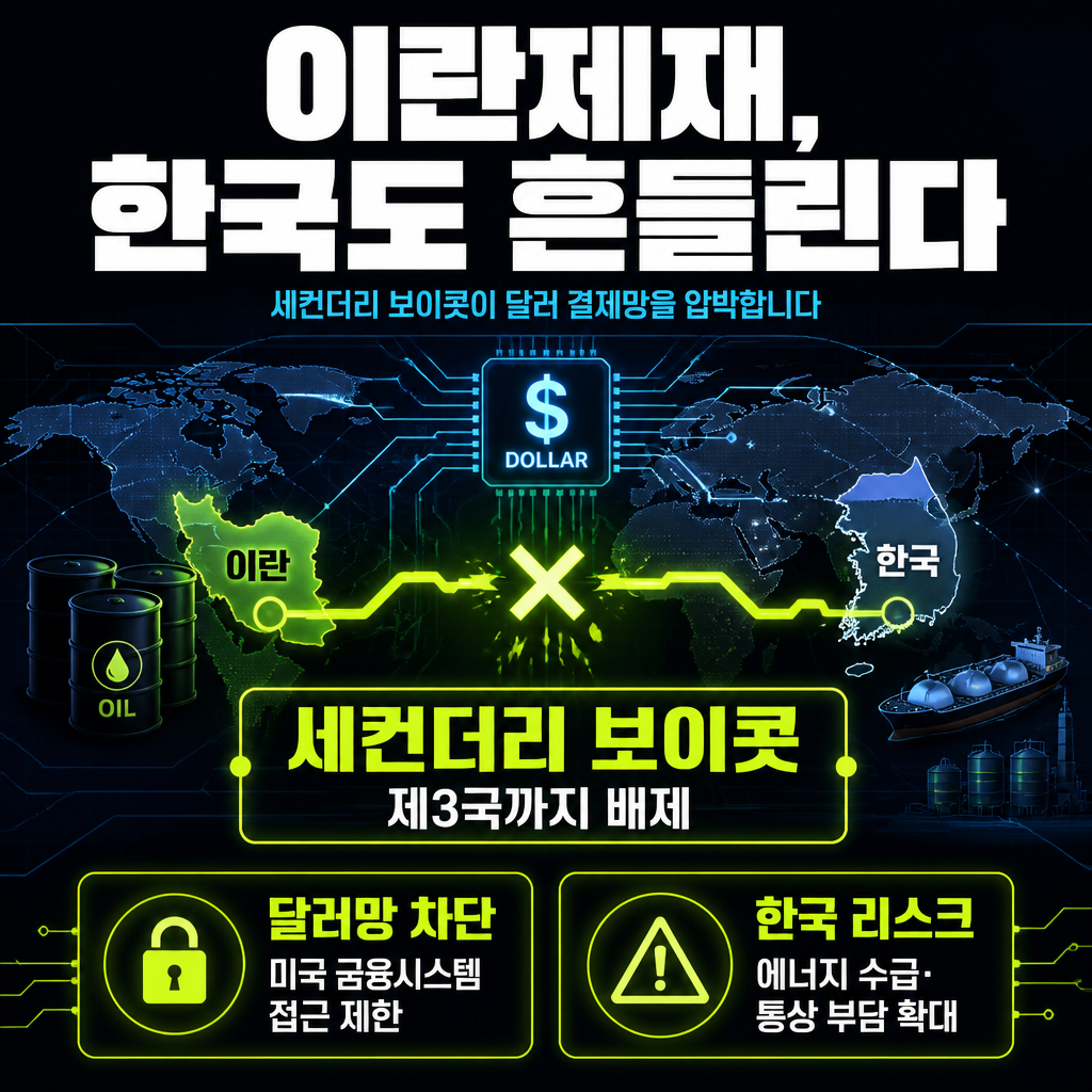 이란제재, 한국도 흔들린다