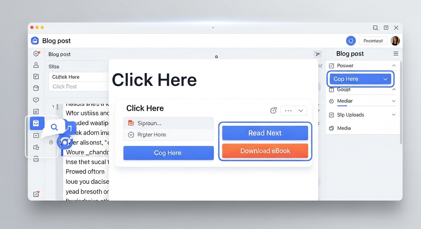 효과적인 CTA 배치 화면