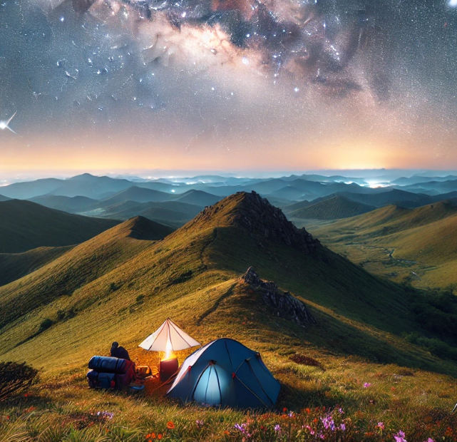 황매산의 자연경관 사진