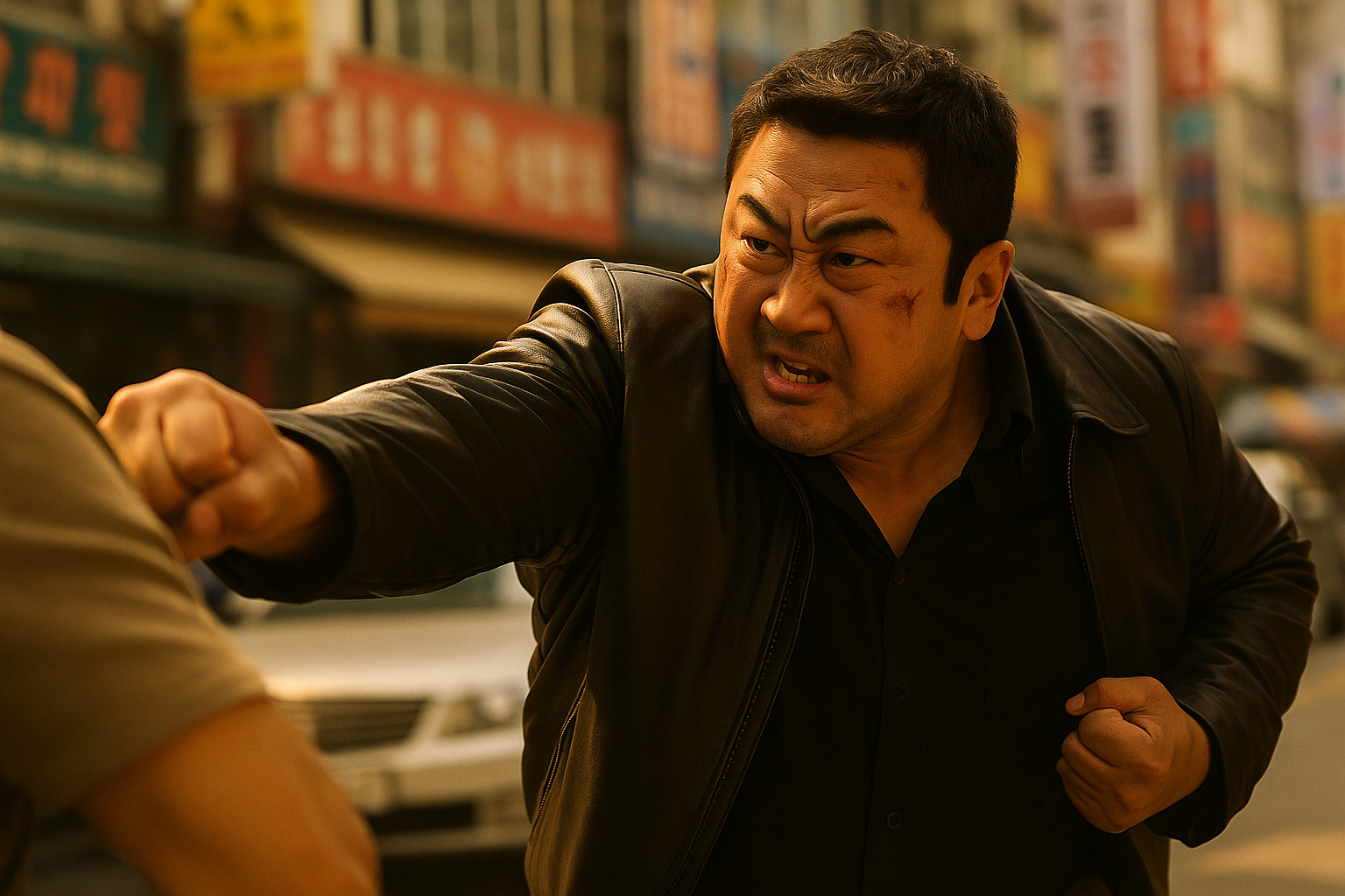 범죄도시3 마석도 형사의 도심 액션 장면