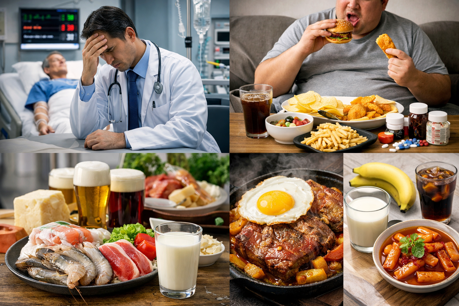 질환자 관리 실패 음식궁합