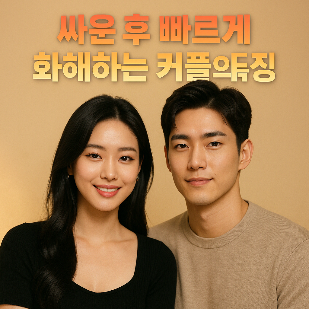 싸운 후 바로 풀리는 커플 7가지 습관