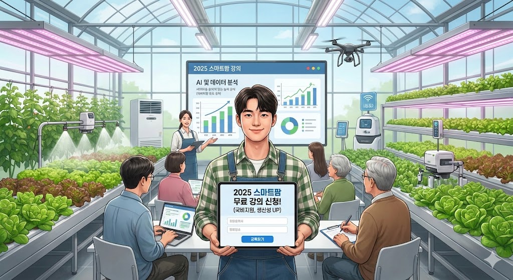 2025 스마트팜 무료 강의 수강 신청하기