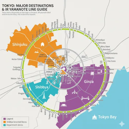 도쿄 숙소 위치 지도-신주쿠 시부야 숙소 동선-도쿄 4박 5일 최적 위치