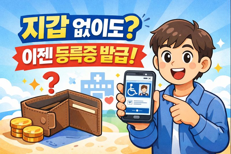 모바일 장애인등록증 발급 방법